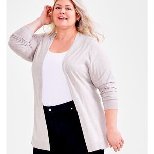 LIGHTWEIGHT OPEN FRONT CARDIGAN PLUS SIZE 1X NEW WITH TAG
